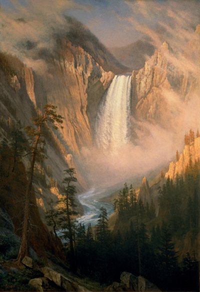 Yellowstone-Fälle von Albert Bierstadt